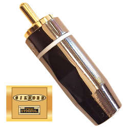 GILBORD RCA Goldenplated2 αρσενικό επίχρυσο φις